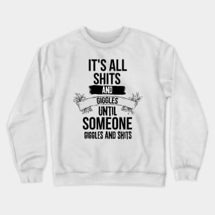 Sarcastic and Sarcasm Attitude Dark Humor Girl Funny Saying Crewneck Sweatshirt